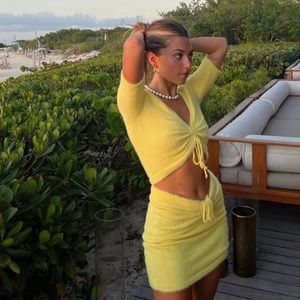 Majorelle Bobby Ruched Sweater Top & Skirt